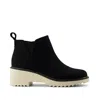 Toms Women's Maude Shimmer Twill Wedge Boot In Black