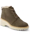 Toms Maude Lace-up Wedge Bootie In Green