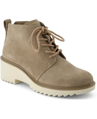 TOMS WOMEN'S MAUDE SUEDE LACE UP BOOTIES