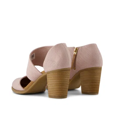 Toms Women's Milan Closed Toe Heel Ballet Melange Woven In Pink