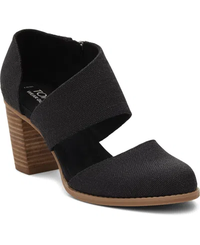 Toms Women's Milan Closed Toe Heel Sandals In Black
