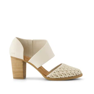 Toms Women's Milan Geo Basket Pu Leather Closed Toe Heel In Neutral