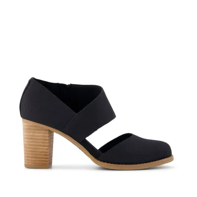 Toms Women's Milan Nova Heel Canvas In Black