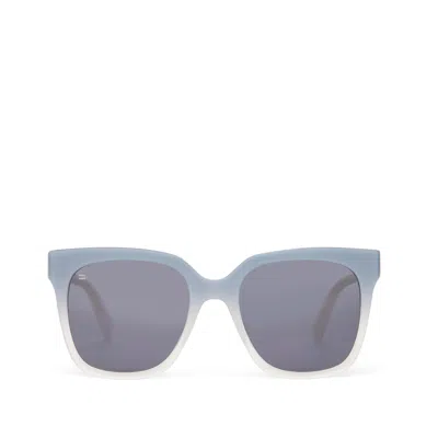 Toms Women's Natasha Chalky Blue Fade Handcrafted Sunglasses In Gray