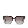 Toms Natasha 53mm Polarized Square Sunglasses In Black