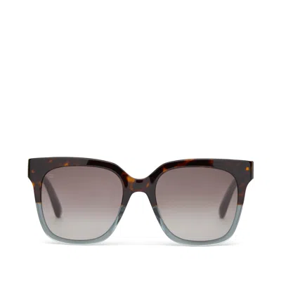 Toms Women's Natasha Tortoise Ocean Grey Fade Handcrafted Sunglasses In Multi