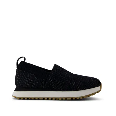 Toms Women's Resident 2.0 Sneaker Metallic Linen Stripe In Black