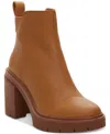 Toms Rya Leather Bootie In Tan Leather