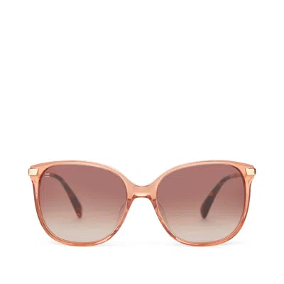 Toms Women's Sandela 201 Apricot Handcrafted Sunglasses In Brown