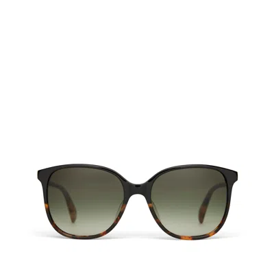 Toms Women's Sandela Tortoise Fade Handcrafted Sunglasses In Black