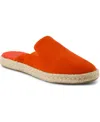 Toms Santiago Espadrille Mule In Flame Suede