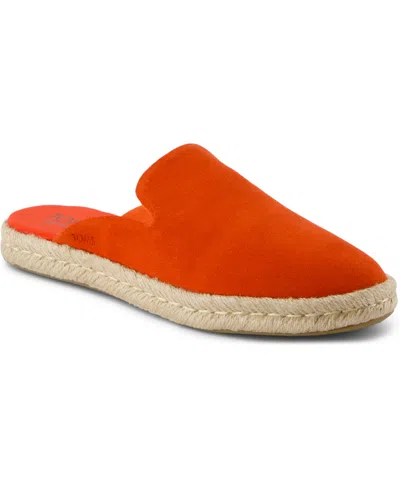 TOMS WOMEN'S SANTIAGO ESPADRILLE ROUND TOE MULES