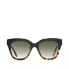 Toms Women's Sloane Black Tortoise Fade Handcrafted Sunglasses In Gold