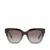 Toms Natasha 53mm Polarized Square Sunglasses In Black