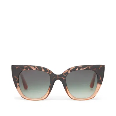Toms Women's Sydney Blonde Tortoise Apricot Fade Traveler Sunglasses In Multi