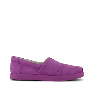 TOMS WOMEN'S TOMS X JAMIE MIZRAHI ALP FWD WATER REPELLENT BRIGHT MULBERRY SUEDE