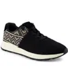 Toms Women's Trvl Lite Cabrillo Lace-up Sneakers In Black Beachside Woven,diamond Global Wo