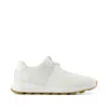 Toms Women's Trvl Lite Cabrillo Water Repellent White Textured Jacquard And Iridescent Suede Sneaker In White