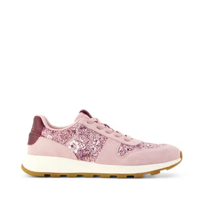 Toms Women's Trvl Lite Retro Runner Sneaker Water Repellent Seashell Floral Print In Multi