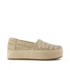 Toms Valencia Platform Espadrille In Nude