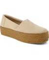 Toms Valencia Platform Slip-on Sneaker In Oatmeal Suede