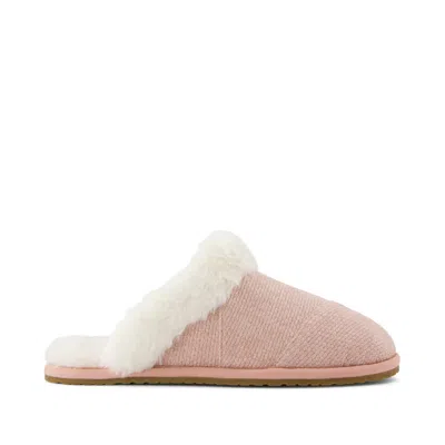 Toms Women's Valerie Vintage Sparkle Cozy Knit Slipper In Pink