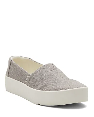 Toms Women's Verona Slip On Sneaker In Gray