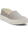 Toms Women's Verona Slip On Sneakers In Light Gray Canvas