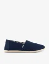 Toms Alpargate Womens Slip On Laceless Slip-on Sneakers In Navy