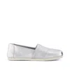 Toms Women's Alpargata Plus Metallic In Gray