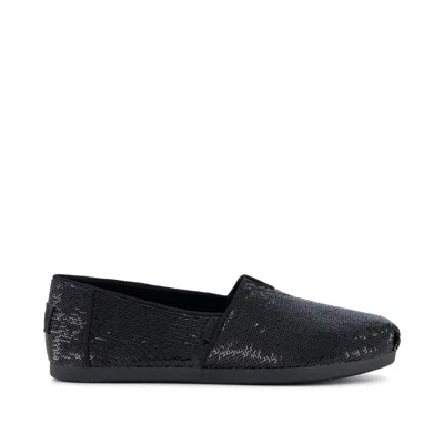 Toms Women's Womens Alpargata Classic Metallic Sequins In Black