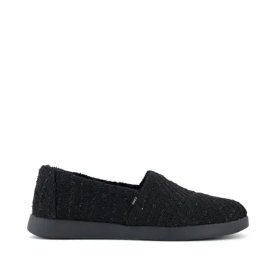 Toms Women's Womens Alpargata Plus Metallic Faux Fur In Black