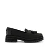 Toms Women's Womens Cara Loafer Basketweave Leather Flat In Black