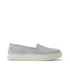 Toms Women's Womens Kameron Slip On Sneaker Light Grey Metallic Suede In Gray