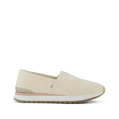 Toms Women's Womens Resident Plus Natural Two Tone Slub Slip On In Multi