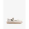 Toms Buckle-strap Platform Espadrilles In White