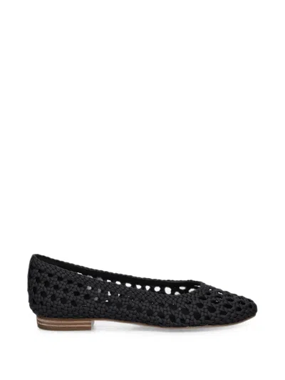 Toms Woven Ballet Flats In Black
