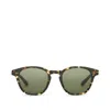 Toms Wyatt Havana Tortoise Handcrafted Sunglasses In Gold