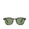 Toms Wyatt Havana Tortoise Handcrafted Sunglasses In Black