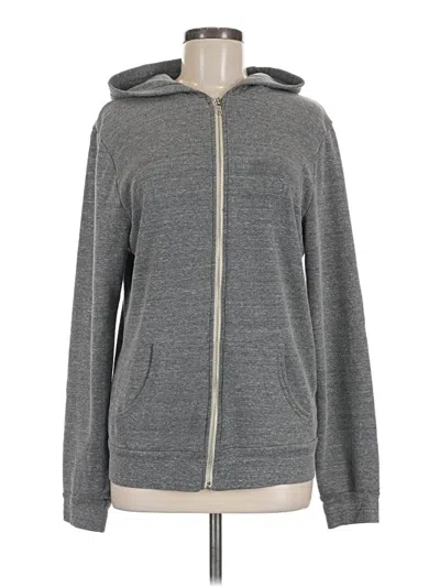 Pre-owned Toms Zip Up Hoodie In Gray