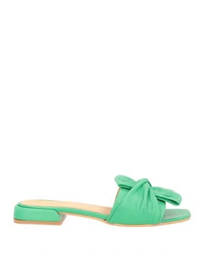 Ton Gout Ton Goût Woman Sandals Green Size 7 Soft Leather