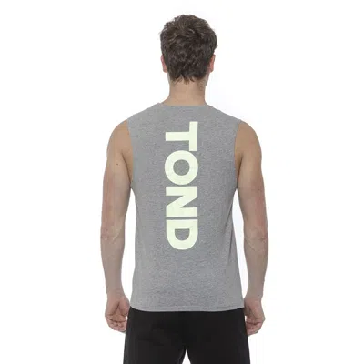 Tond Cotton Men Tank Men's Top In Grey