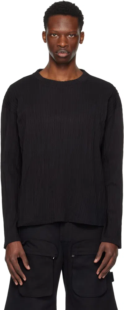 Tondolo Black Gilled T-shirt In Blue