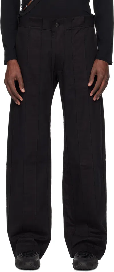 Tondolo Black Saccharinum Trousers In Blue