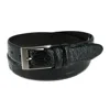 Toneka Men's Big And Tall Hornback Croc Print Belt In Black