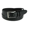 Toneka Men's Big & Tall Leather Lizard Print Belt In Black