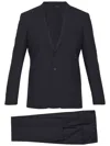 Tonello Black Wool Two-piece Suit In Black