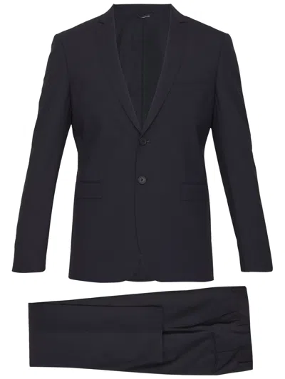 Tonello Black Wool Two-piece Suit