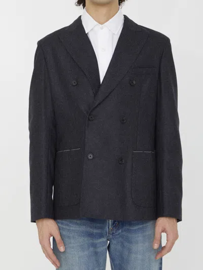 TONELLO TONELLO ANTHRACITE FLANNEL JACKET
