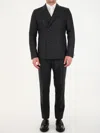 Tonello Anthracite Wool Suit In Grey